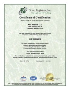 ISO 13485 Certification Thumbnail